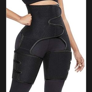 Black Waist and Thigh Trimmer for Women